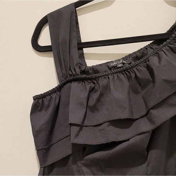 Tara JarmonBlack one shoulder sleeve dress size EU 40 - Picture 7 of 16